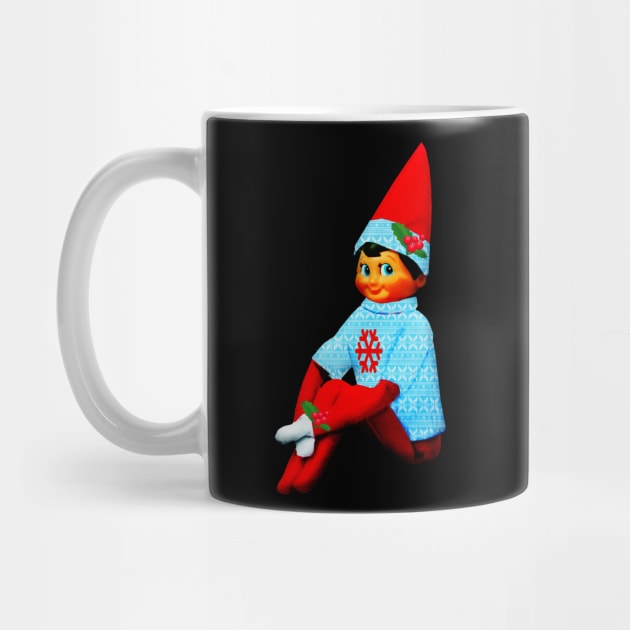 Merry Christmas Lady Elf With Hat by holidaystore